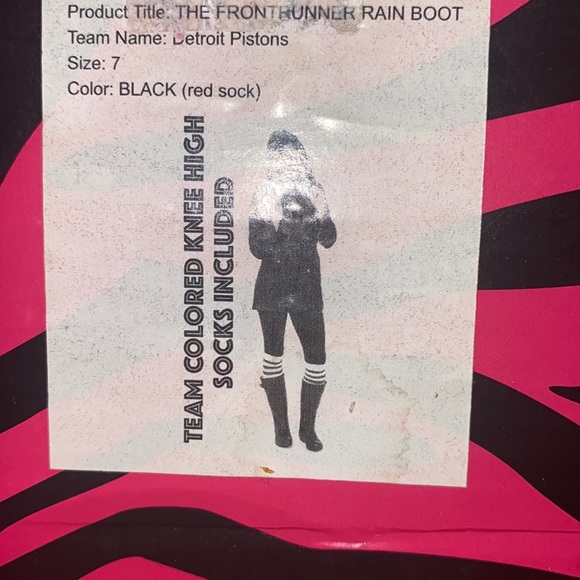 Detroit Pistons Rain Boots (FRONTRUNNER) - Picture 8 of 9